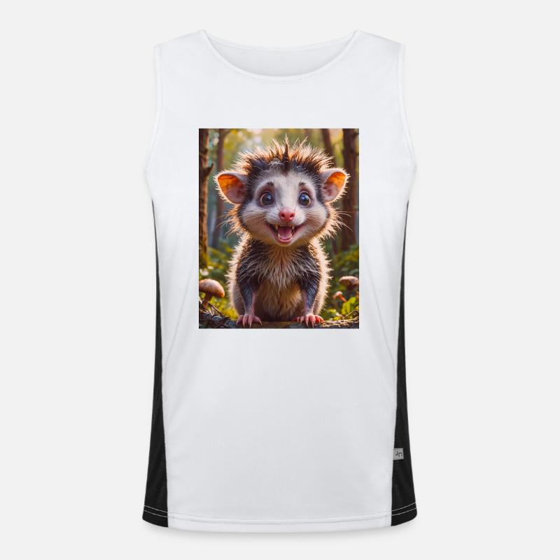 super süßes australisches Tier Down Under - Opossum Funktionelles Kontrast-Tank Top für Männer 