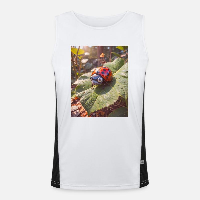Animaux super mignons dans une forêt – Ladybug Débardeur respirant contrasté Homme 