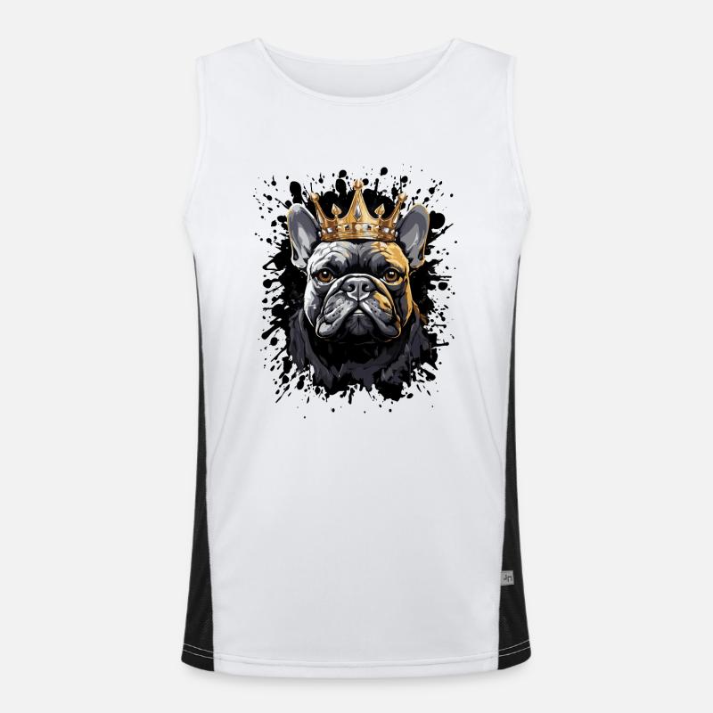 hund dog tier Funktionelles Kontrast-Tank Top für Männer 