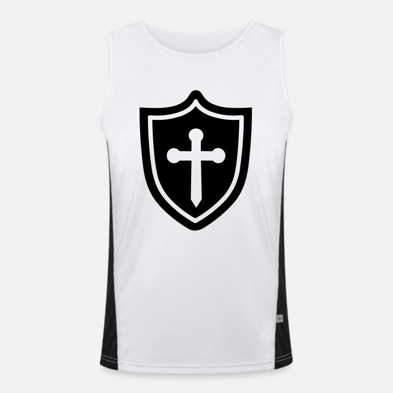 Schild Funktionelles Kontrast-Tank Top für Männer 