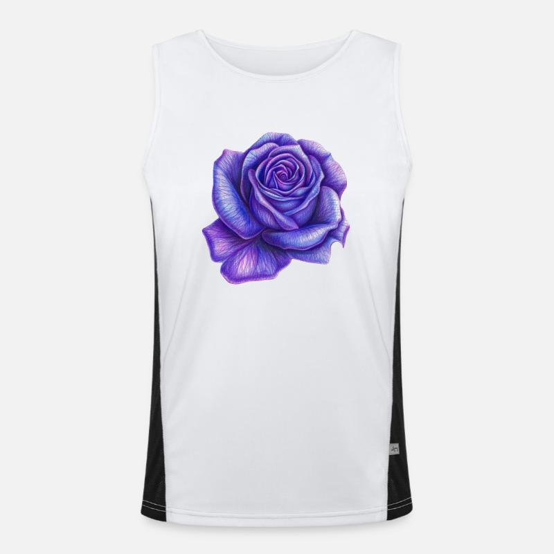 Rose pourpre Débardeur respirant contrasté Homme 