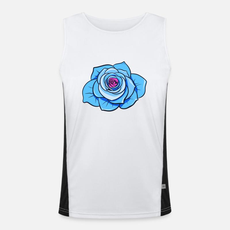 Rose Bleue Débardeur respirant contrasté Homme 