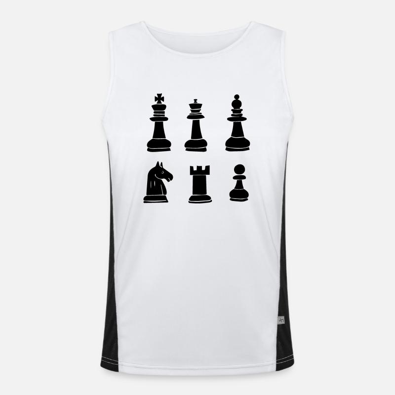Pièces d’échecs Débardeur respirant contrasté Homme 