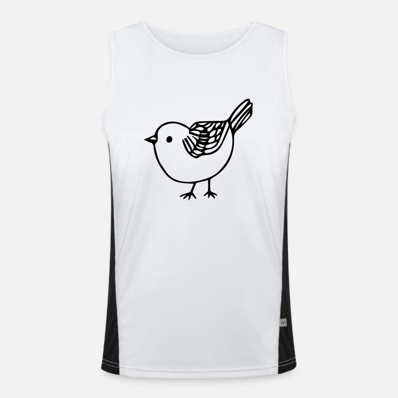 Vogel Funktionelles Kontrast-Tank Top für Männer 