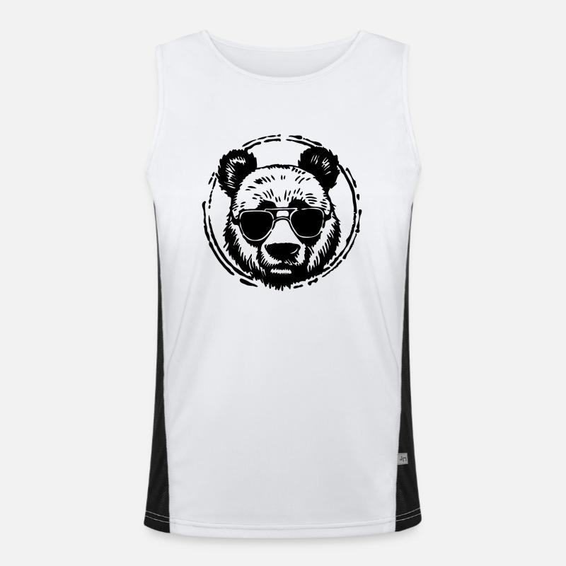 Panda Panda Ours Débardeur respirant contrasté Homme 