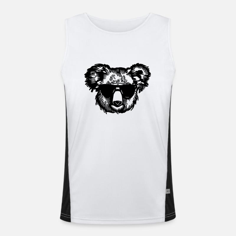 Koala Funktionelles Kontrast-Tank Top für Männer 