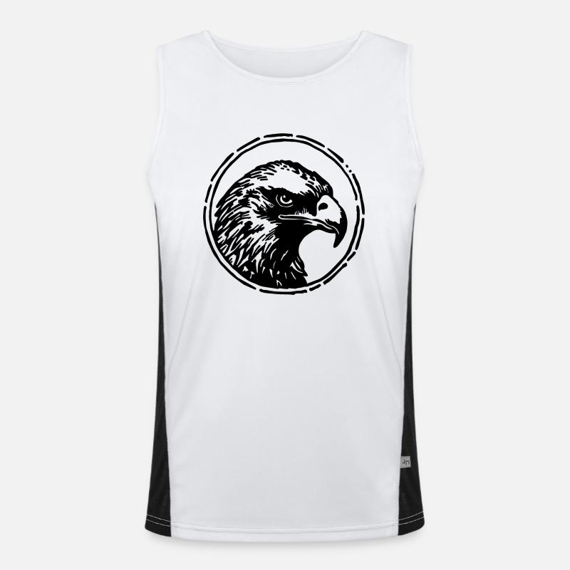 Eagle Eagle Head Men's Functional Contrast Tank Top 
