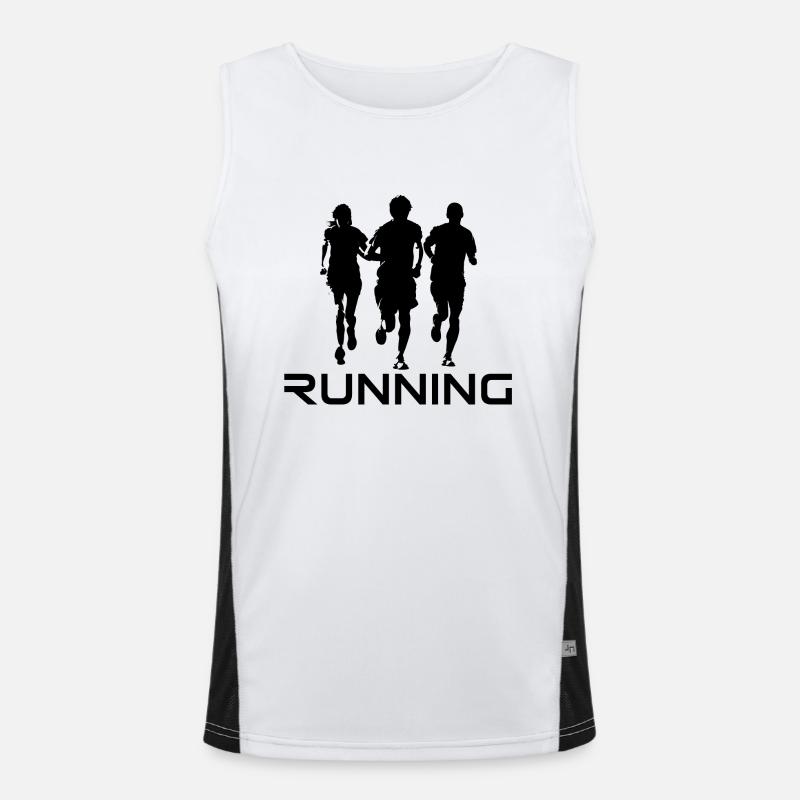 Running | running, sports, training, workout Men's Functional Contrast Tank Top 