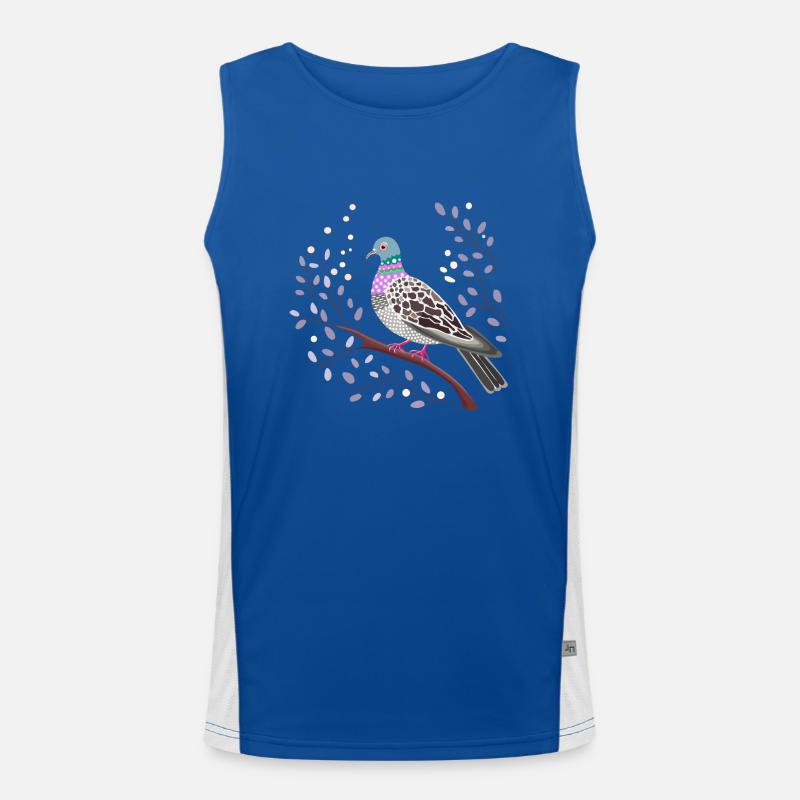 hübsche Taube Funktionelles Kontrast-Tank Top für Männer 