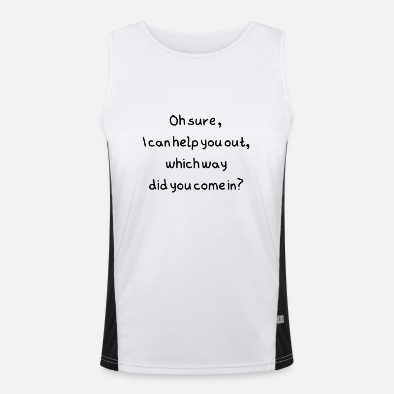 Aushelfend Funktionelles Kontrast-Tank Top für Männer 