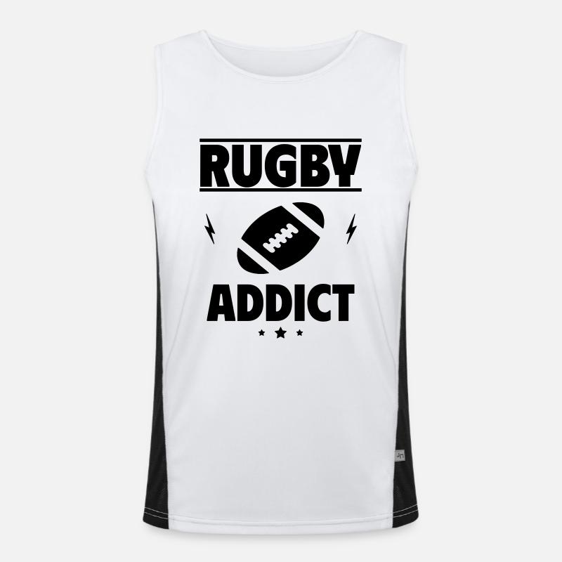 Rugby addict Men's Functional Contrast Tank Top 