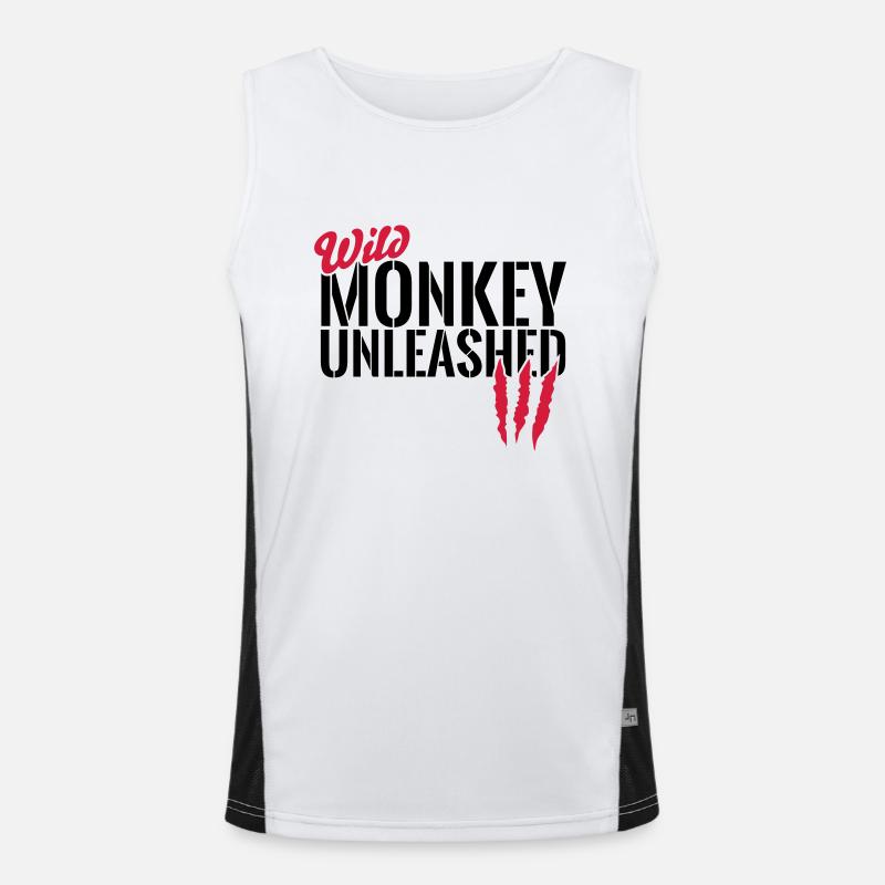Wild monkey unleashed Men's Functional Contrast Tank Top 
