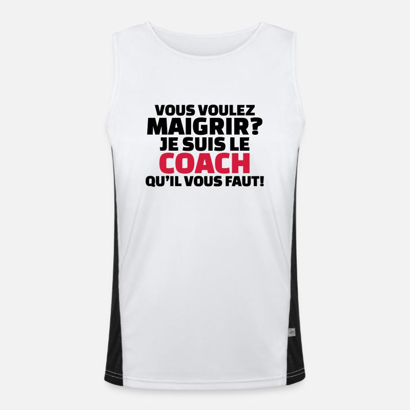 Vous voulez maigrir? je suis le coach Débardeur respirant contrasté Homme 