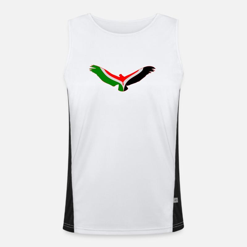 Aigle de Palestine. Débardeur respirant contrasté Homme 