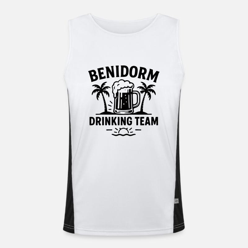 Benidorm Drinking Team Men's Functional Contrast Tank Top 