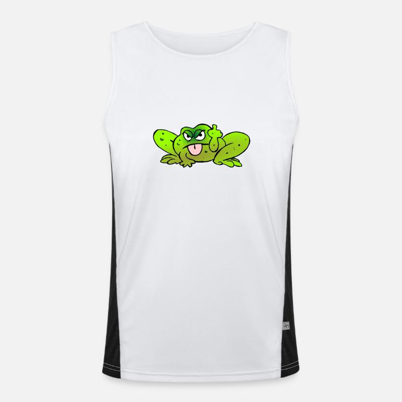 Toad pulls the tongue Men's Functional Contrast Tank Top 