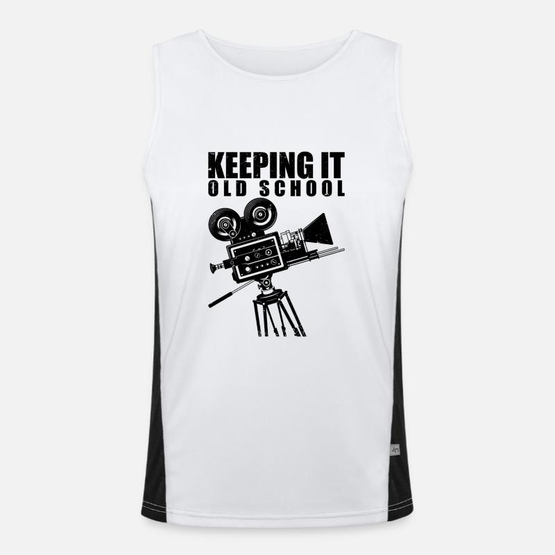 Bleiben Sie in der alten Schule Funktionelles Kontrast-Tank Top für Männer 