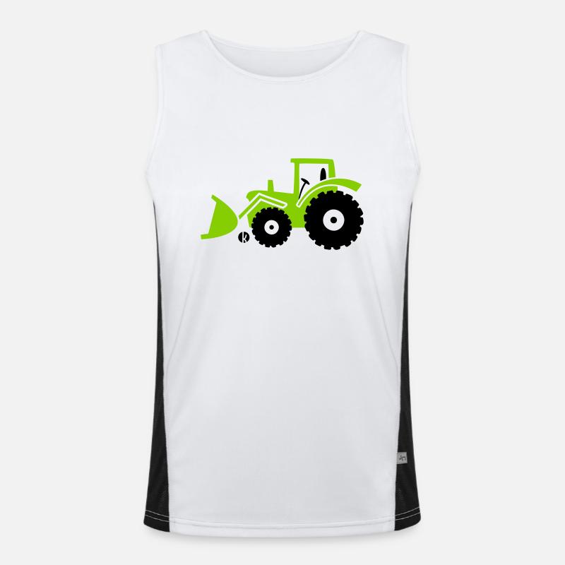 Tractor front loader Bulldog wheel loader with Débardeur respirant contrasté Homme 