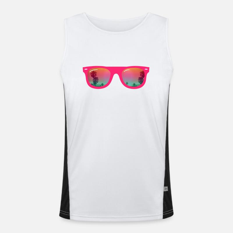 Lunettes de soleil d'été Débardeur respirant contrasté Homme 