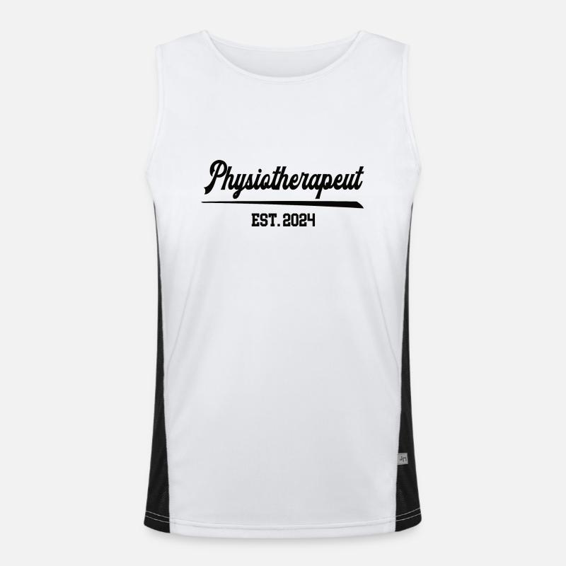 Physiotherapeut 2024 Physio Beruf Physiotherapie Funktionelles Kontrast-Tank Top für Männer 