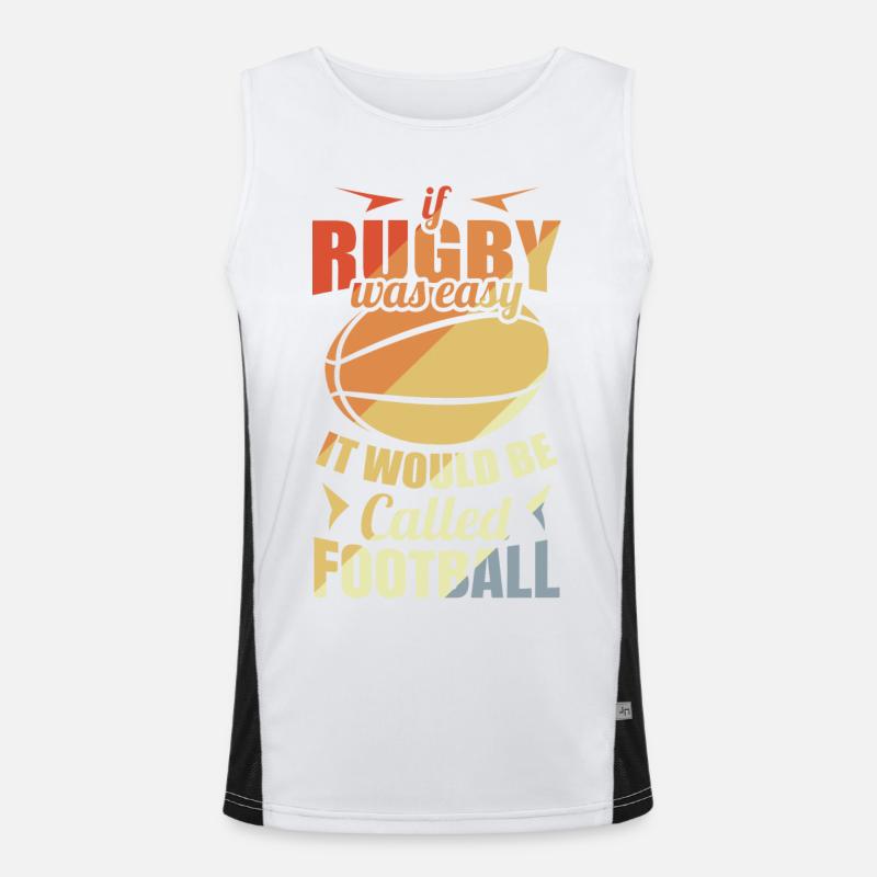 Rugby player joke Men's Functional Contrast Tank Top 