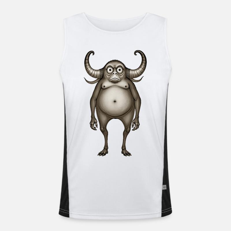 BUG #6 – dunkle Hölle Funktionelles Kontrast-Tank Top für Männer 