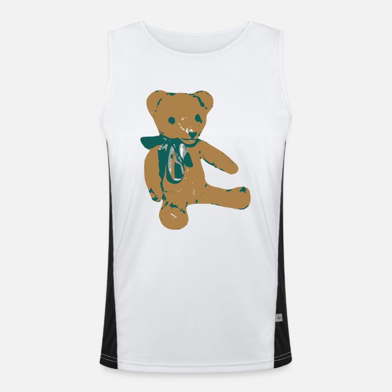 teddybaer teddy Funktionelles Kontrast-Tank Top für Männer 