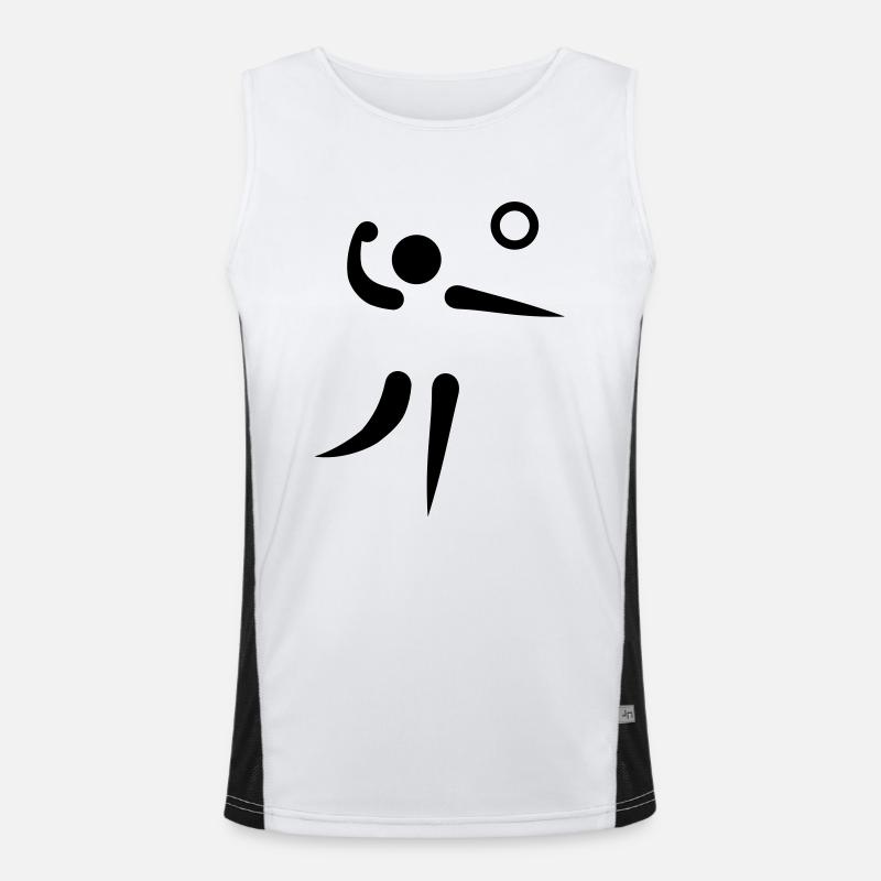 Faustball Funktionelles Kontrast-Tank Top für Männer 