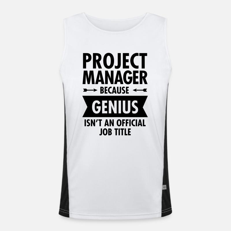 Project Manager - Genius Men's Functional Contrast Tank Top 