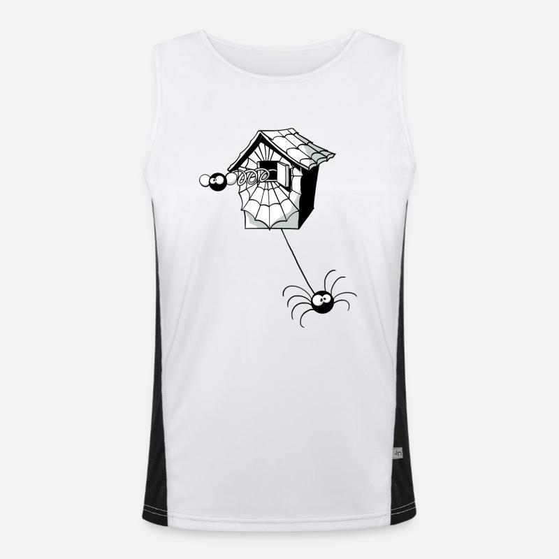 Beth the spider makes cuckoo Men's Functional Contrast Tank Top 