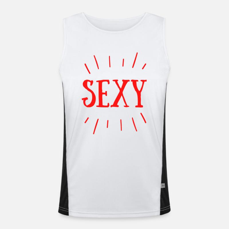 SEXY tout simplement Débardeur respirant contrasté Homme 