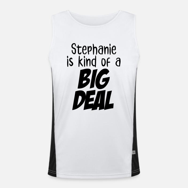 Stephanie ist eine große Sache Funktionelles Kontrast-Tank Top für Männer 