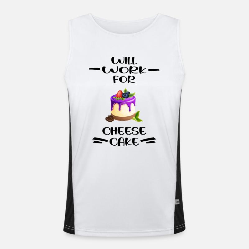 cheesecake cake cheesecake-love kitchen aid Men's Functional Contrast Tank Top 
