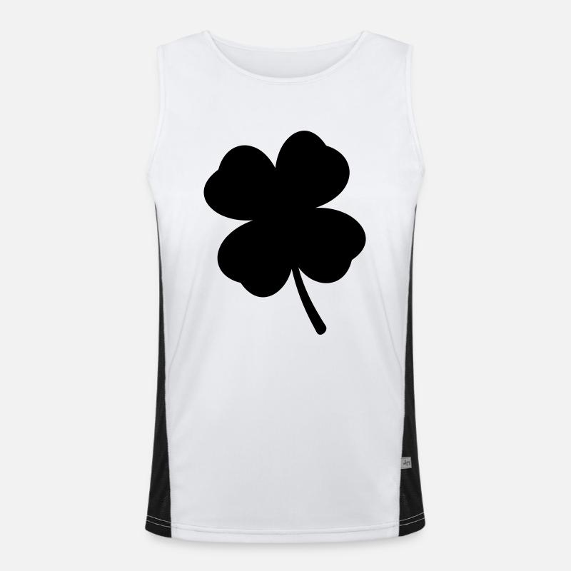 Cloverleaf Symbol Men's Functional Contrast Tank Top 