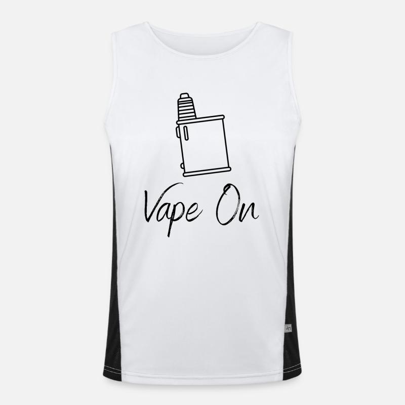 Vape On - Vapotage - Vapotage - Machine à vapeur Débardeur respirant contrasté Homme 
