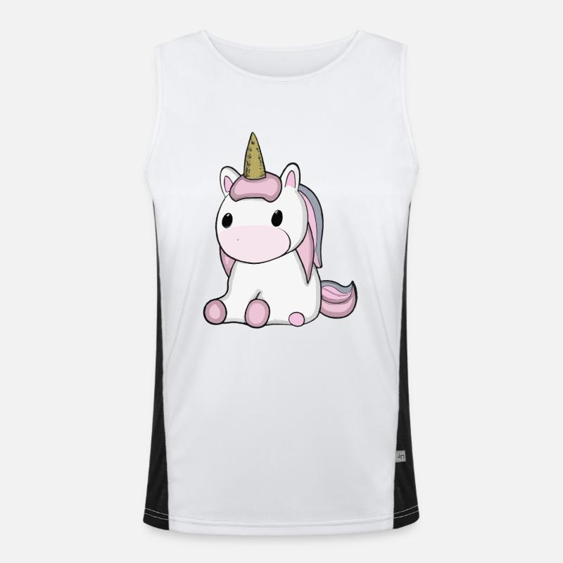 Idée cadeau Bébé Licorne Débardeur respirant contrasté Homme 