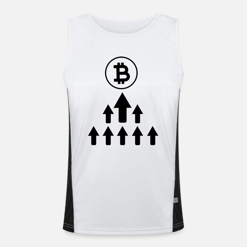 Bitcoin Trading Crypto Stocks Men's Functional Contrast Tank Top 