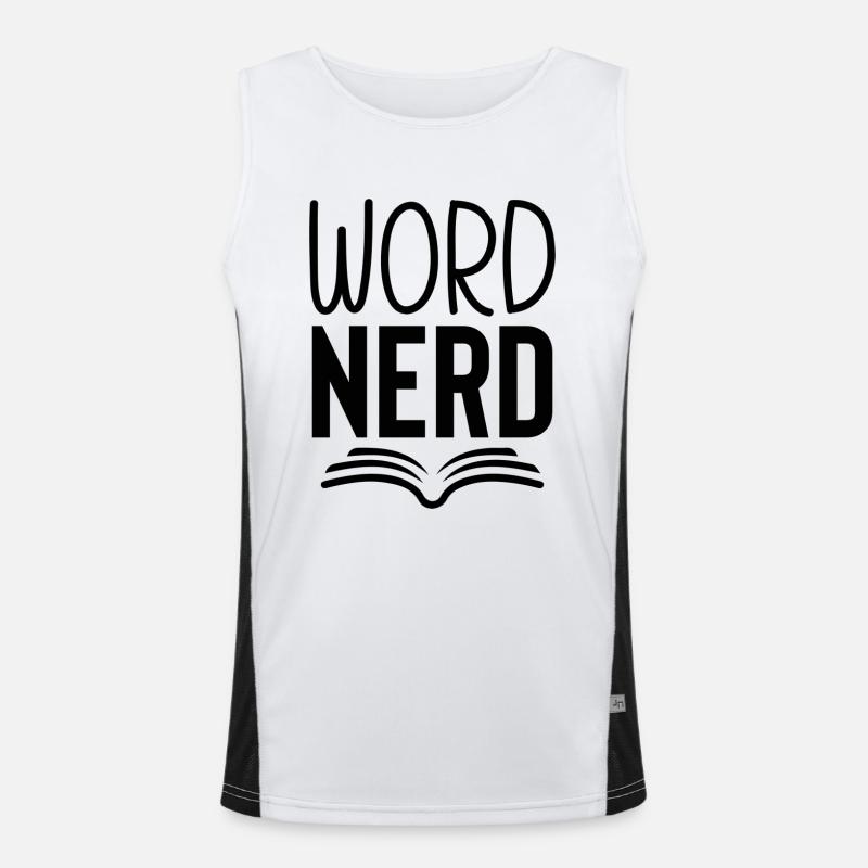 Nerd des mots Débardeur respirant contrasté Homme 