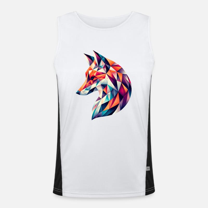Fox vector Men's Functional Contrast Tank Top 