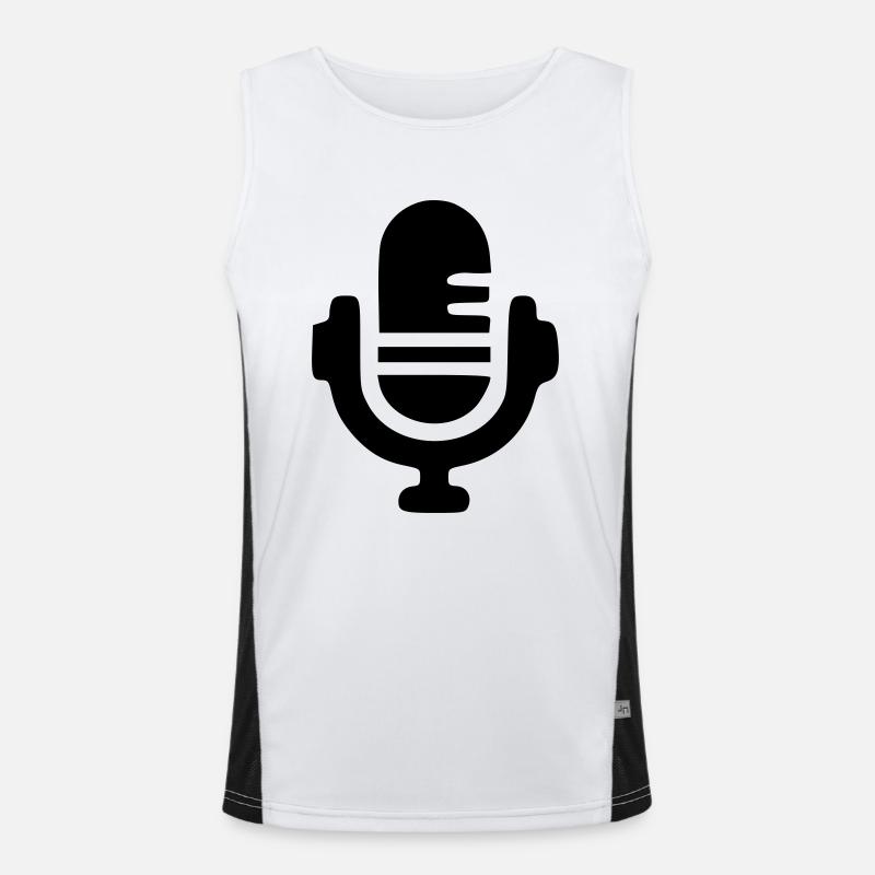 Mikro Funktionelles Kontrast-Tank Top für Männer 