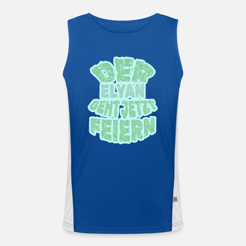 Geschenk für Elyan Funktionelles Kontrast-Tank Top für Männer 