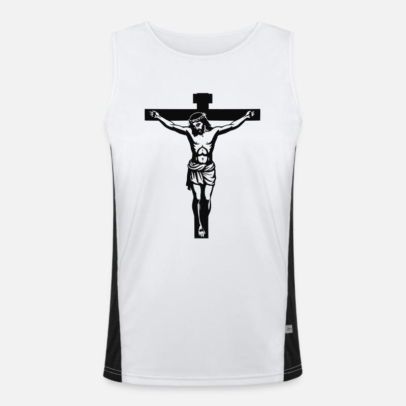 Croix de Jésus Débardeur respirant contrasté Homme 