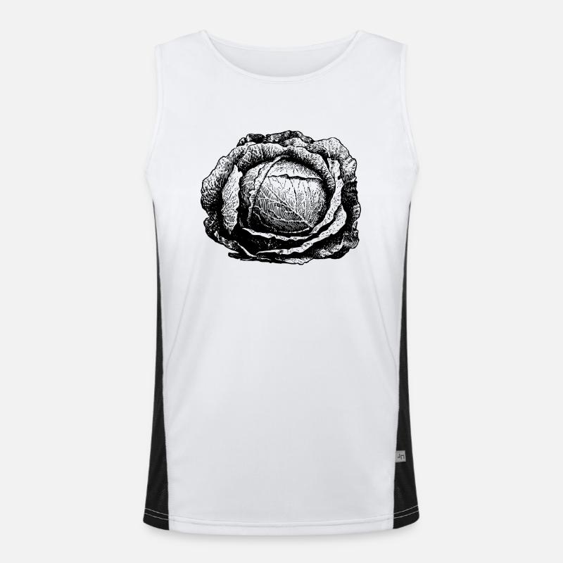 salad salad lettuce halloween vegetables vegetables5 Men's Functional Contrast Tank Top 