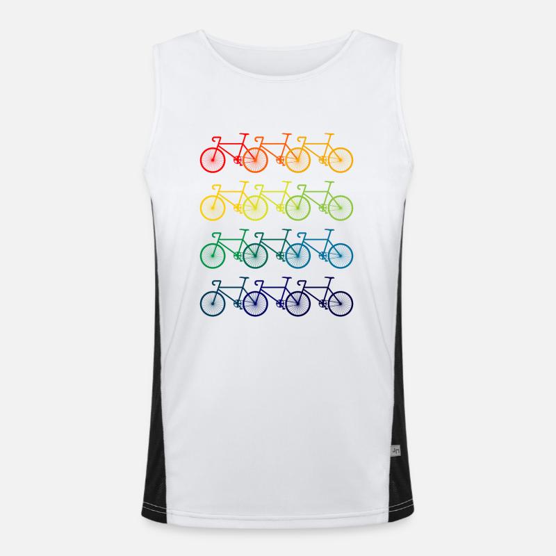 coloré vélos Débardeur respirant contrasté Homme 