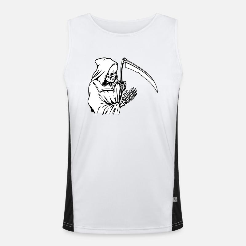 Dead with scythe Men's Functional Contrast Tank Top 