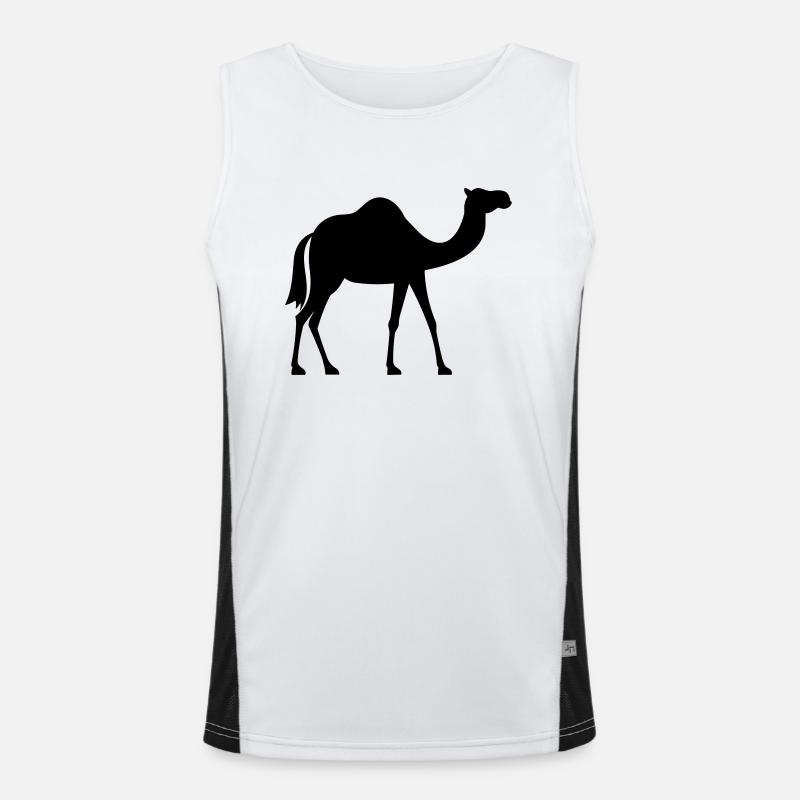 Kamel Funktionelles Kontrast-Tank Top für Männer 