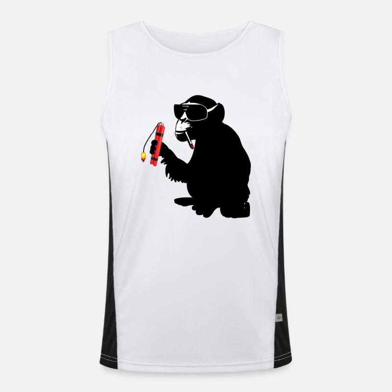 explosive monkey Men's Functional Contrast Tank Top 