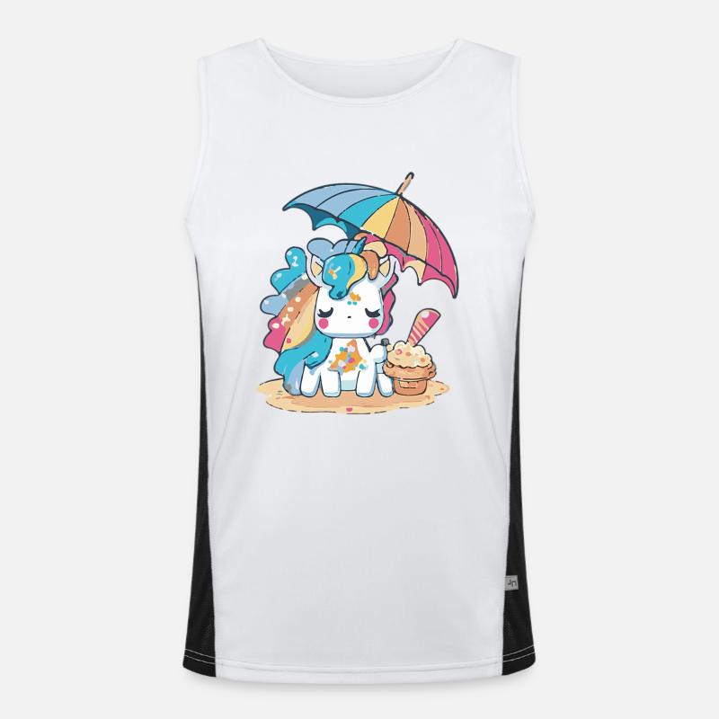 Ice cream fun - refreshingly different Men's Functional Contrast Tank Top 