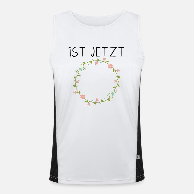 ... ist jetzt... Funktionelles Kontrast-Tank Top für Männer 