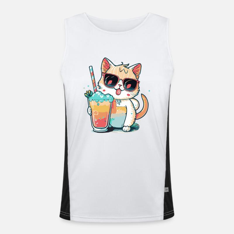 A cat lover's dream Men's Functional Contrast Tank Top 